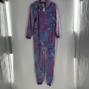 Childrens‎ Place Junior Dream Smiley Glow Footie PJ's Size XXL (16) Neon Plum